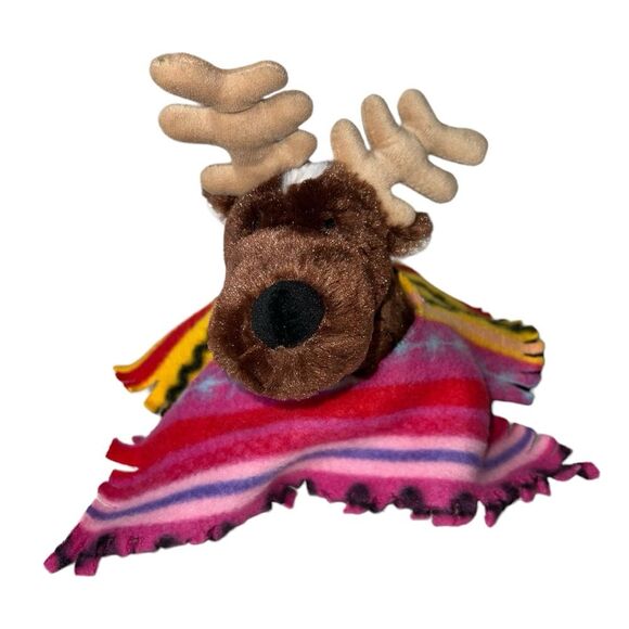 Ganz Webkinz Reindeer No Code with Clothes Stuffed Animal Plush HM137 - Picture 1 of 10